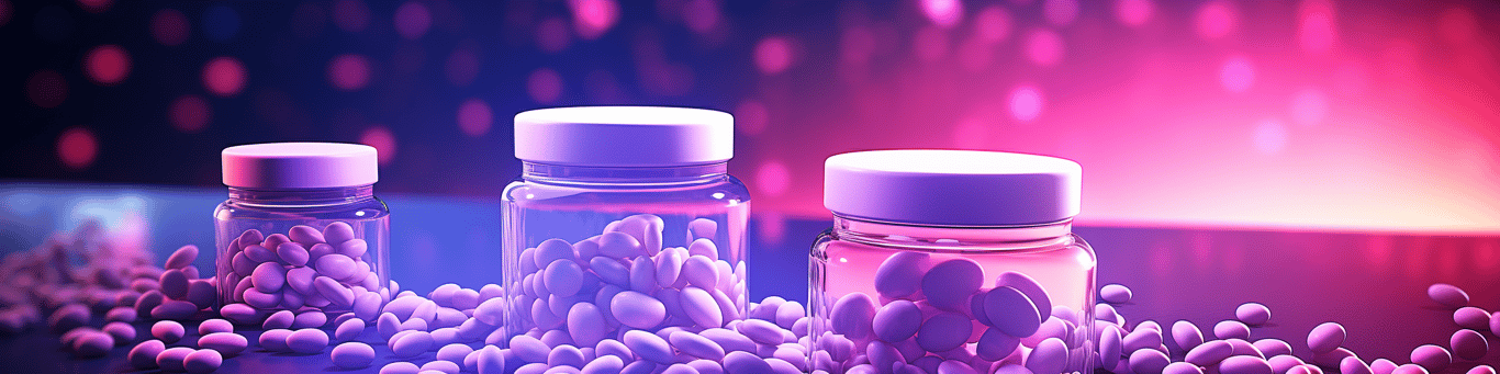 image of different drug pills on a surface