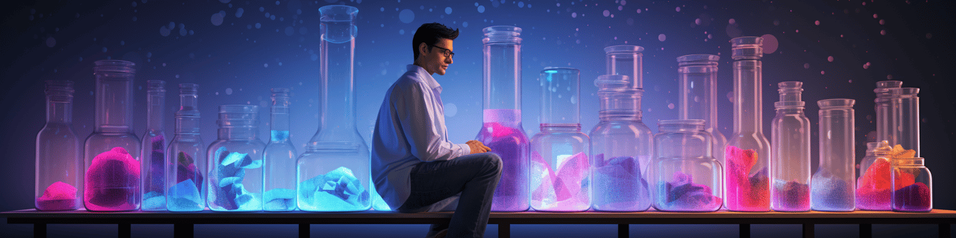 image of a doctor in a lab doing drug, clinical research