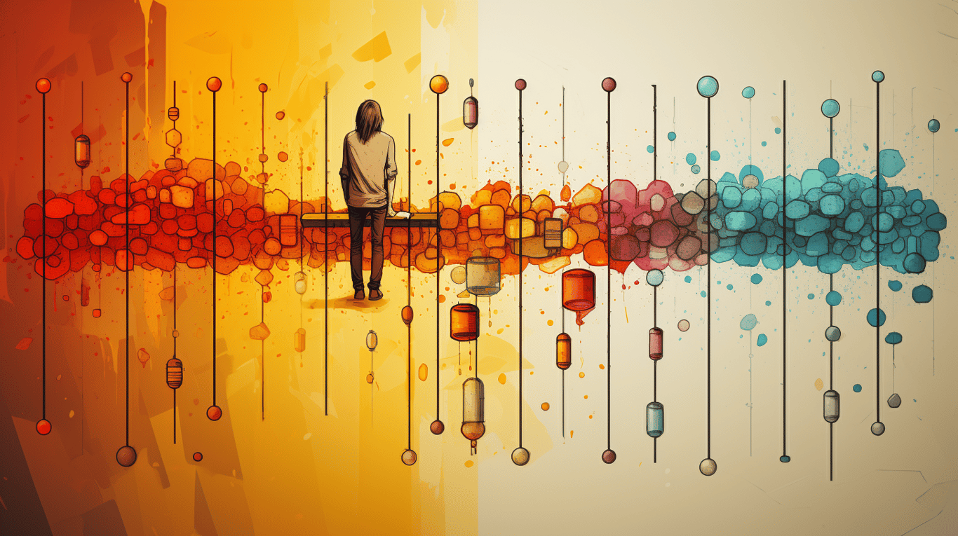 abstract image of a patient experiencing side effect