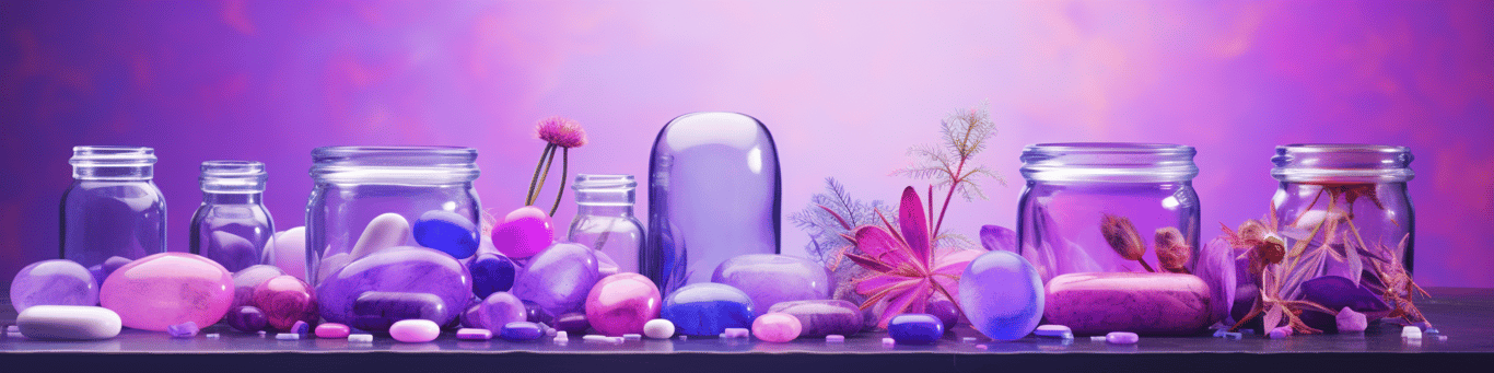 image of different drug pills on a surface