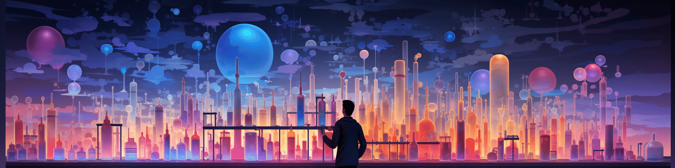 image of a doctor in a lab doing drug, clinical research