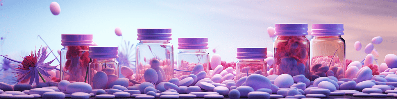 image of different drug pills on a surface