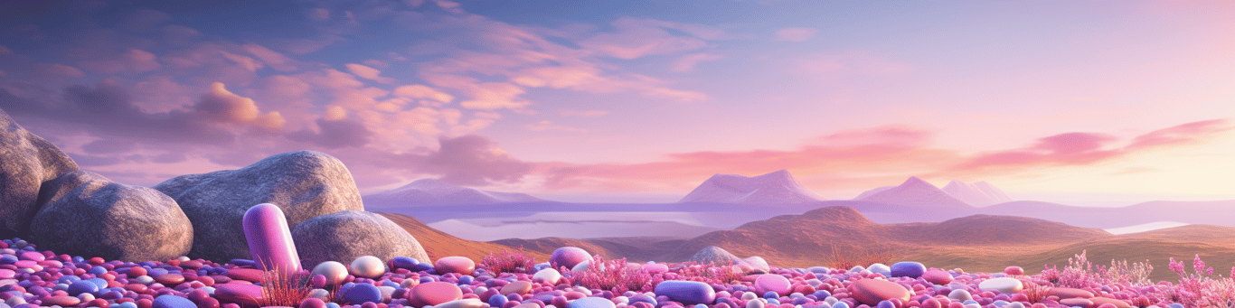 image of different drug pills on a surface