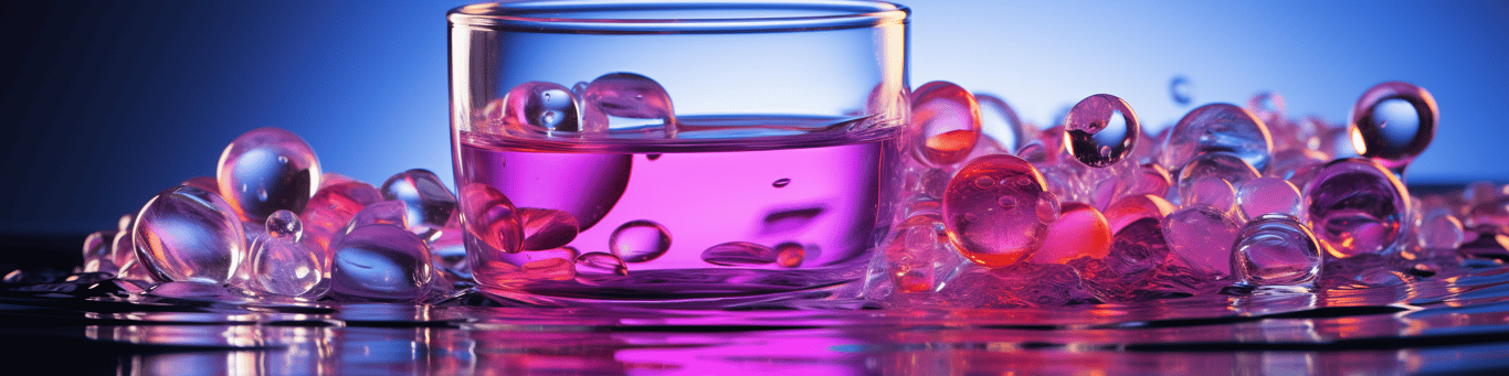 image of drug pills surrounding a glass of water symbolizing drug consumption