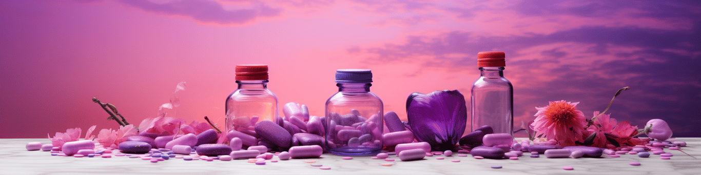 image of different drug pills on a surface