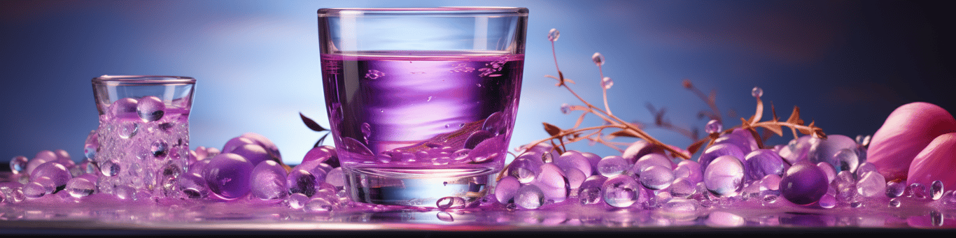 image of drug pills surrounding a glass of water symbolizing drug consumption