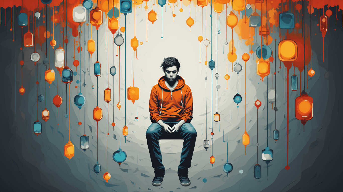 abstract image of a patient experiencing side effect