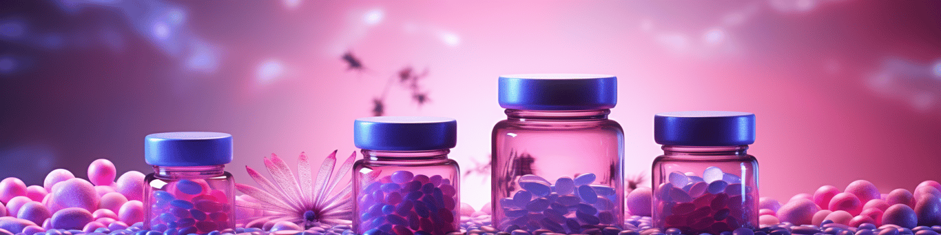 image of different drug pills on a surface