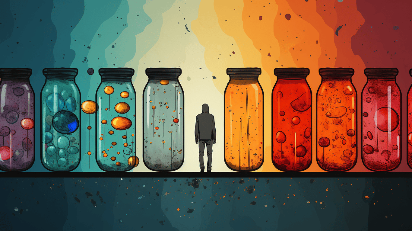 abstract image of a patient experiencing side effect