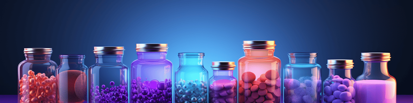 image of different drug pills on a surface