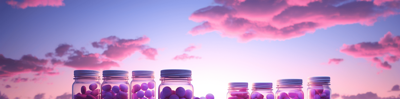 image of different drug pills on a surface