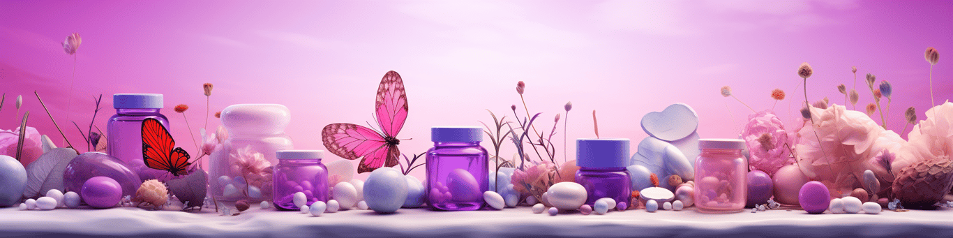 image of different drug pills on a surface