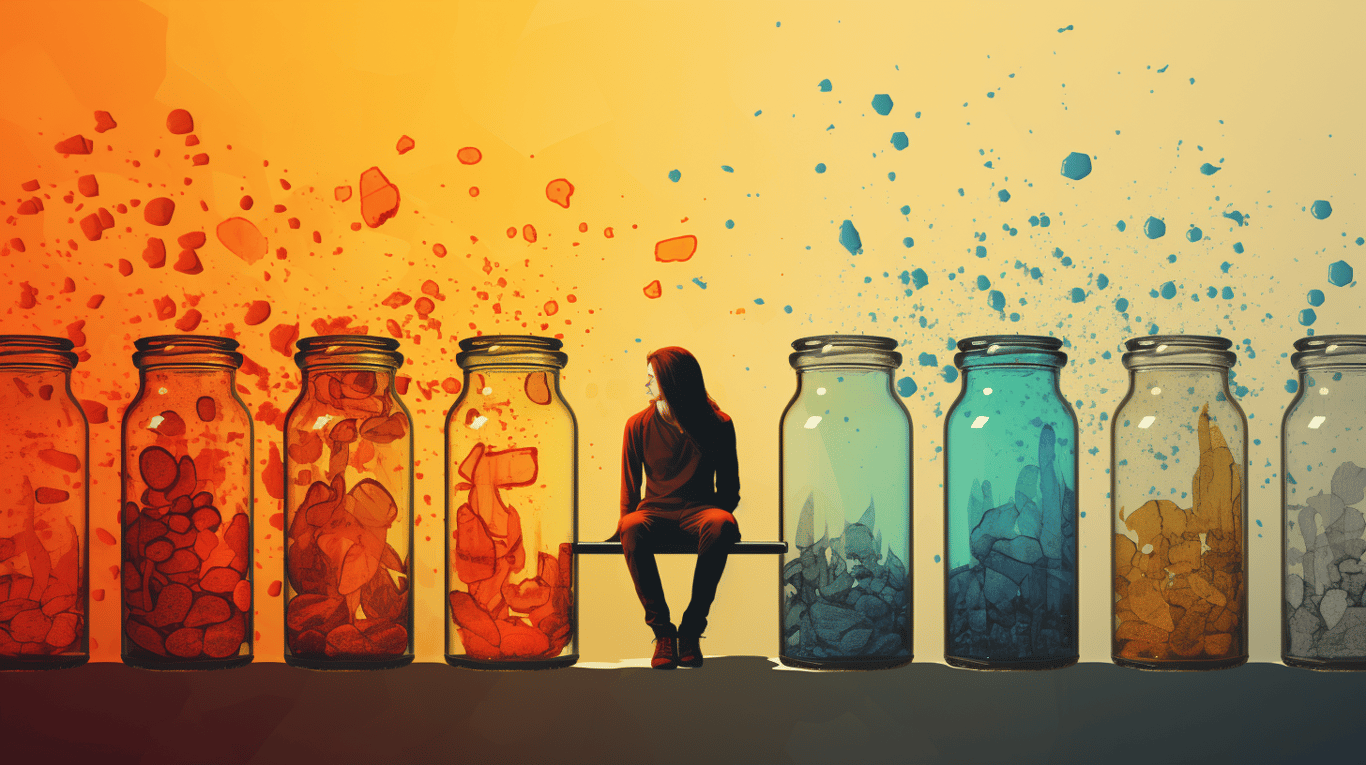 abstract image of a patient experiencing side effect