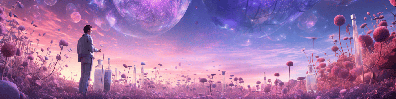 image of a doctor in a lab doing drug, clinical research