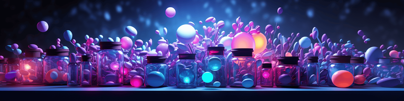 image of different drug pills on a surface