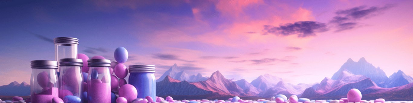 image of different drug pills on a surface