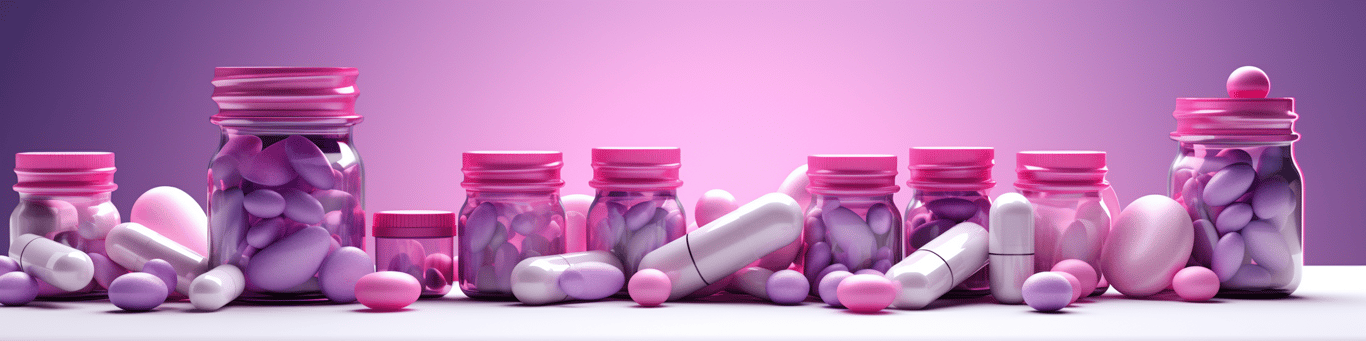 image of different drug pills on a surface