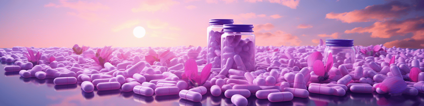 image of different drug pills on a surface