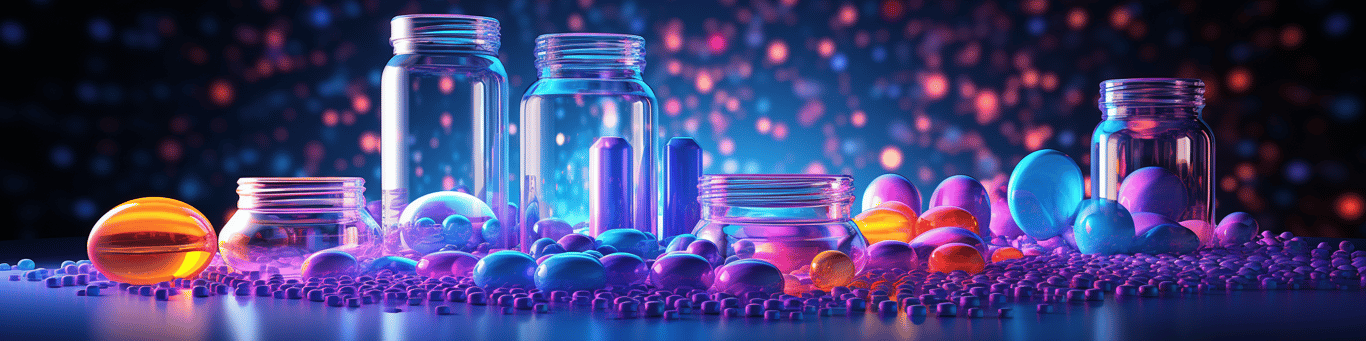 image of different drug pills on a surface