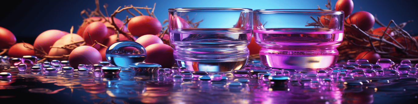 image of drug pills surrounding a glass of water symbolizing drug consumption