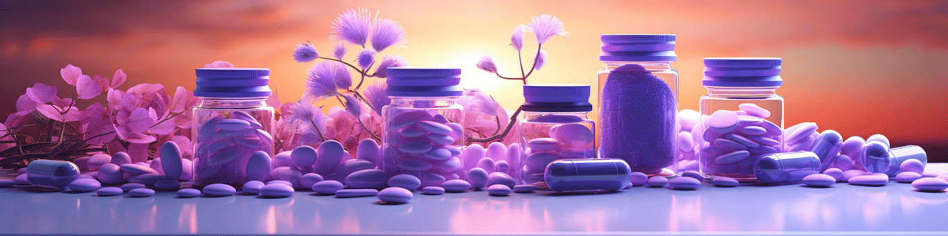 image of different drug pills on a surface