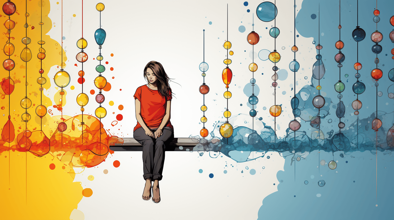 abstract image of a patient experiencing side effect