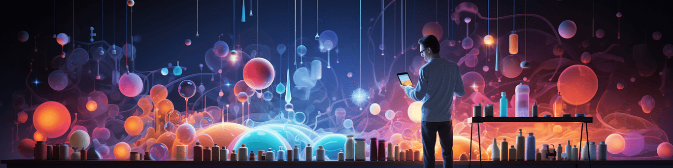 image of a doctor in a lab doing drug, clinical research