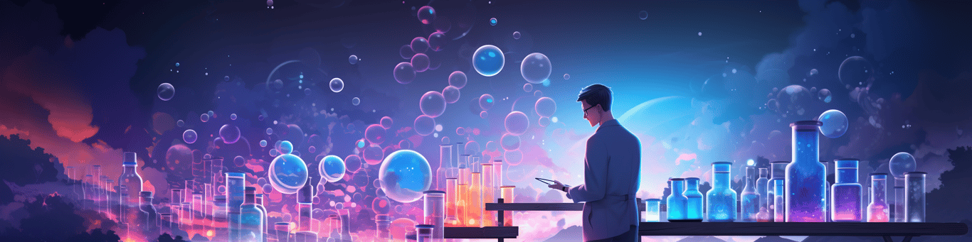 image of a doctor in a lab doing drug, clinical research