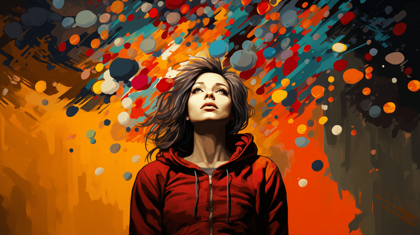 abstract image of a patient experiencing side effect