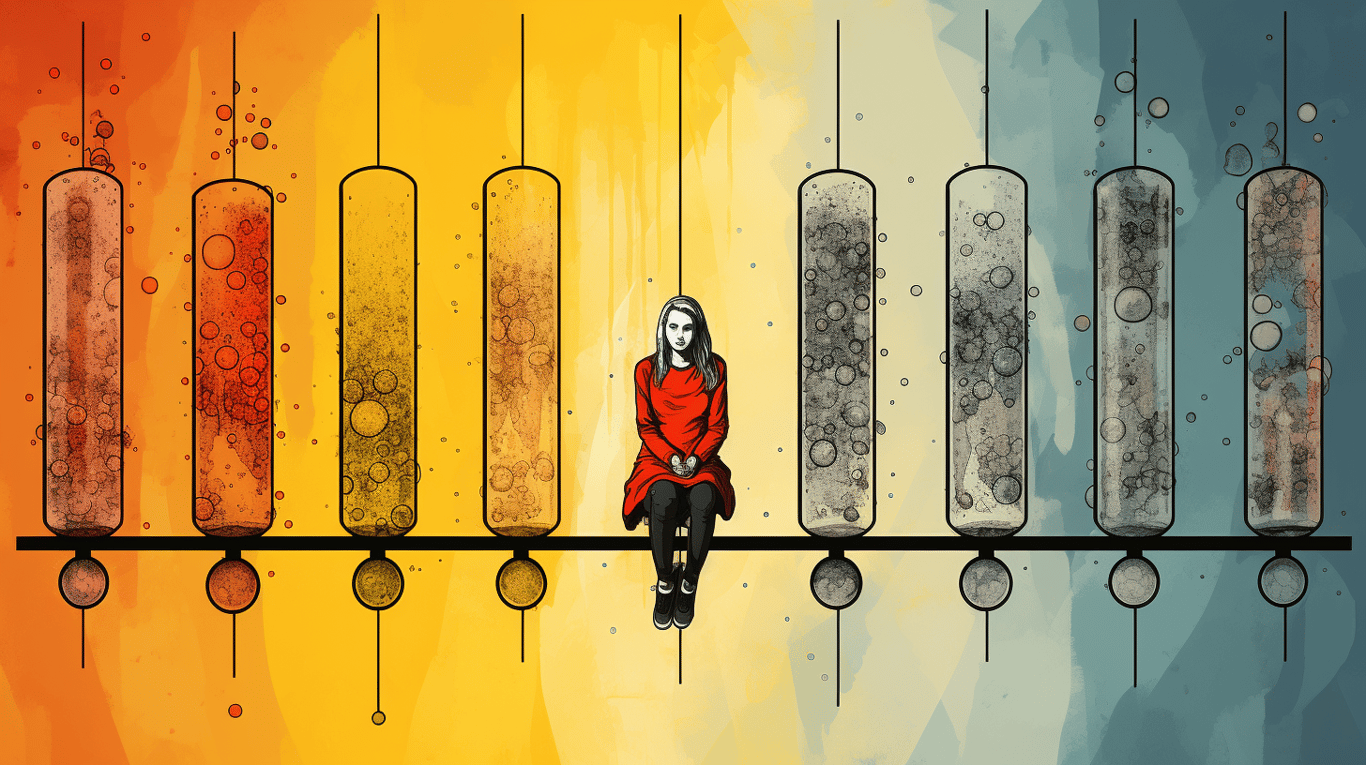 abstract image of a patient experiencing side effect