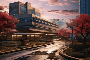 Image of Hamilton Health Sciences, General Hospital in Hamilton, Canada.