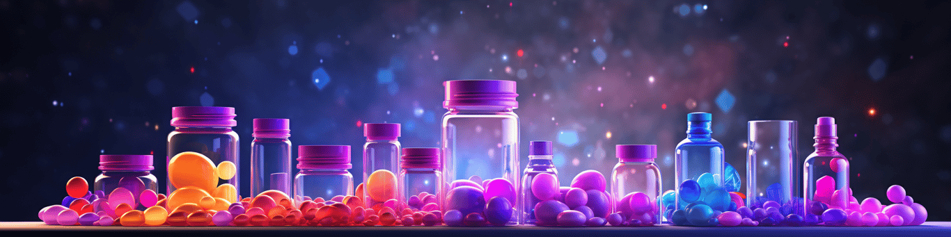 image of different drug pills on a surface