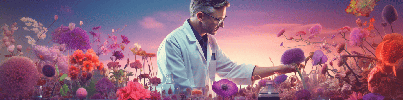image of a doctor in a lab doing drug, clinical research