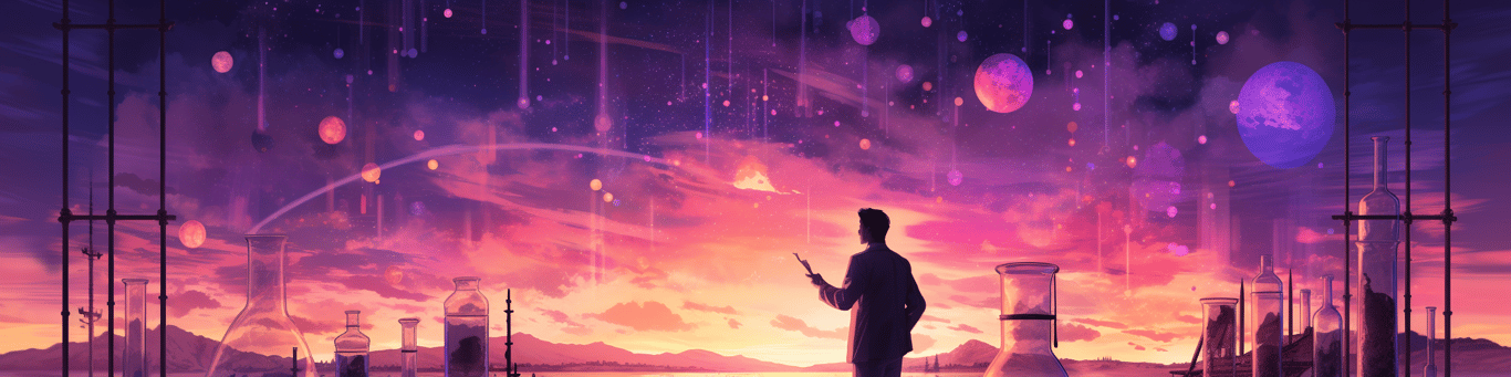 image of a doctor in a lab doing drug, clinical research