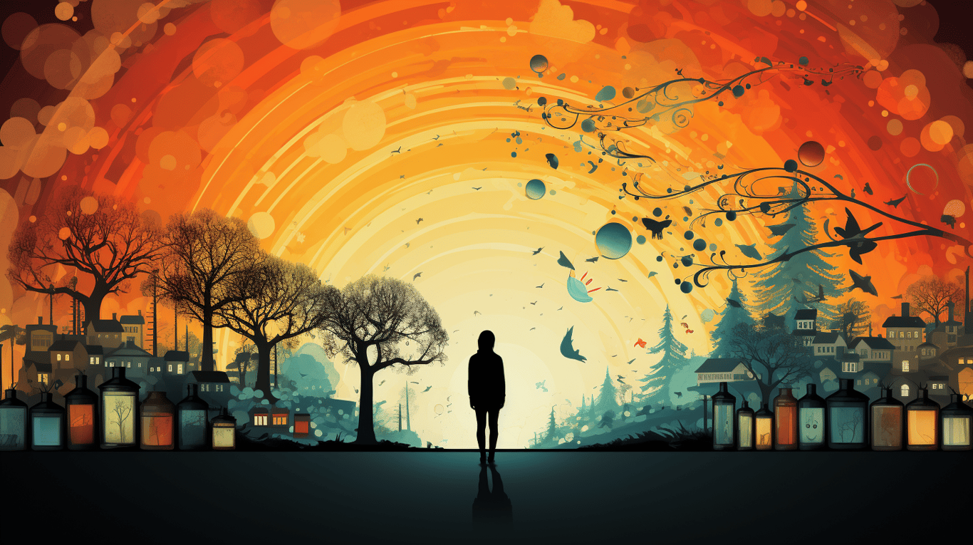 abstract image of a patient experiencing side effect