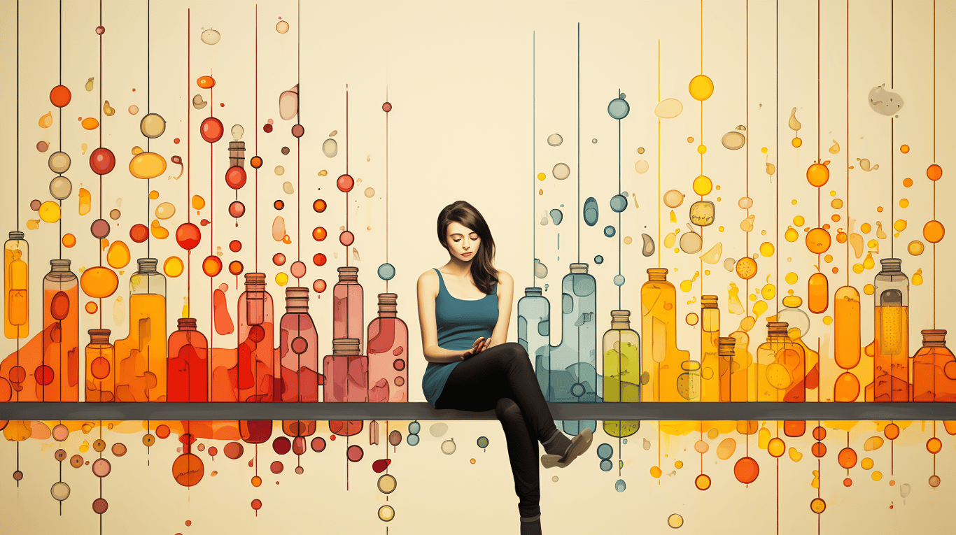 abstract image of a patient experiencing side effect