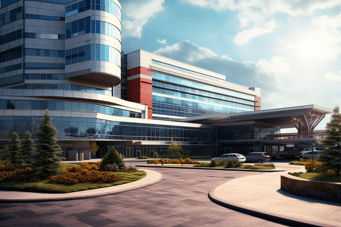 Image of WC Mackenzie Health Science Centre / University of Alberta Hospital in Edmonton, Canada.