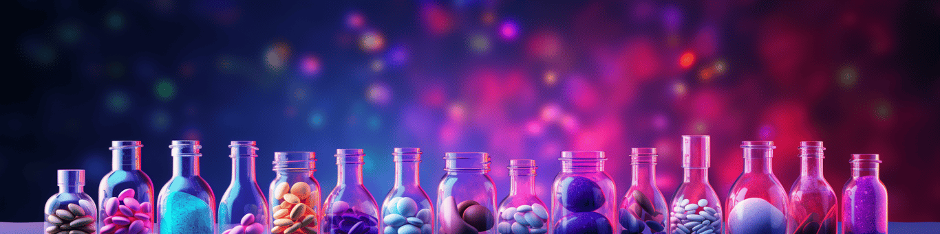 image of different drug pills on a surface