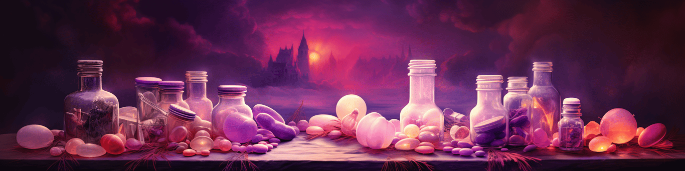 image of different drug pills on a surface