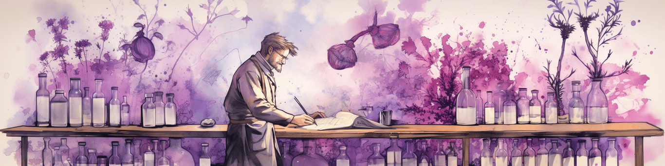 image of a doctor in a lab doing drug, clinical research