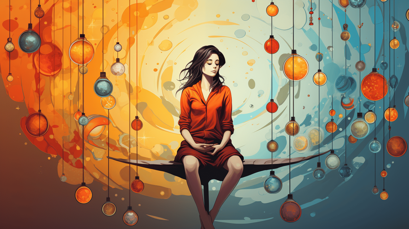 abstract image of a patient experiencing side effect