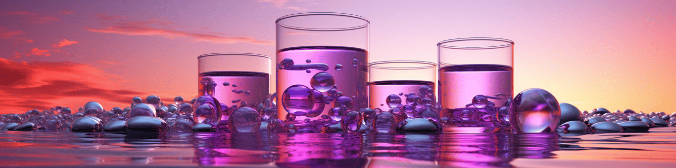 image of drug pills surrounding a glass of water symbolizing drug consumption
