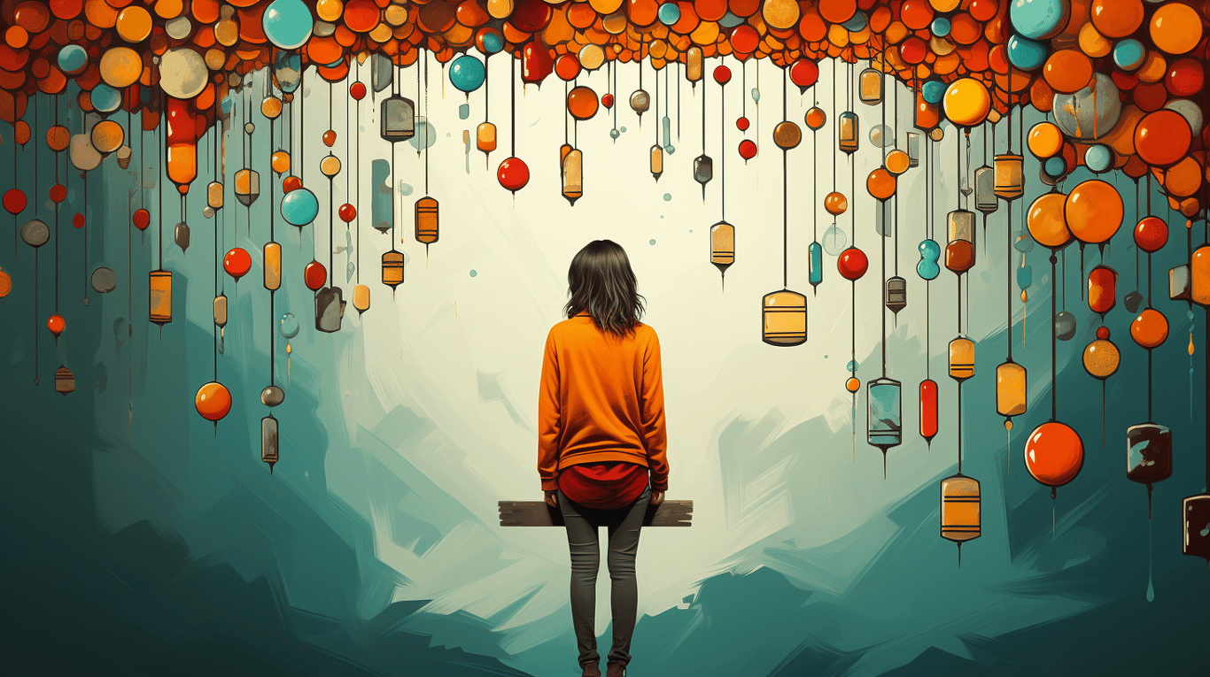 abstract image of a patient experiencing side effect