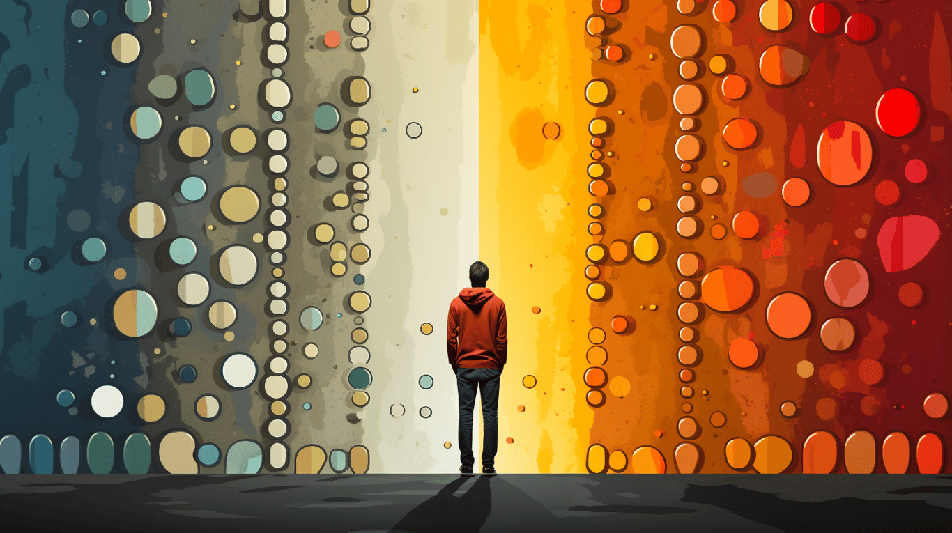 abstract image of a patient experiencing side effect