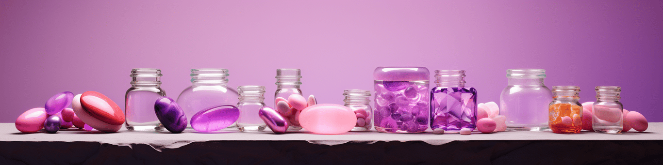 image of different drug pills on a surface
