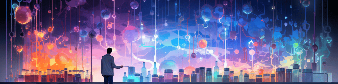 image of a doctor in a lab doing drug, clinical research