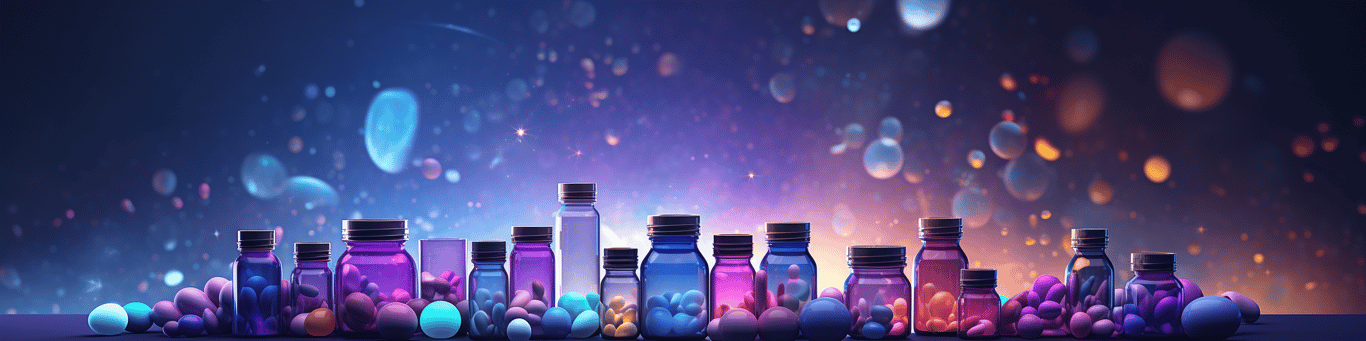 image of different drug pills on a surface