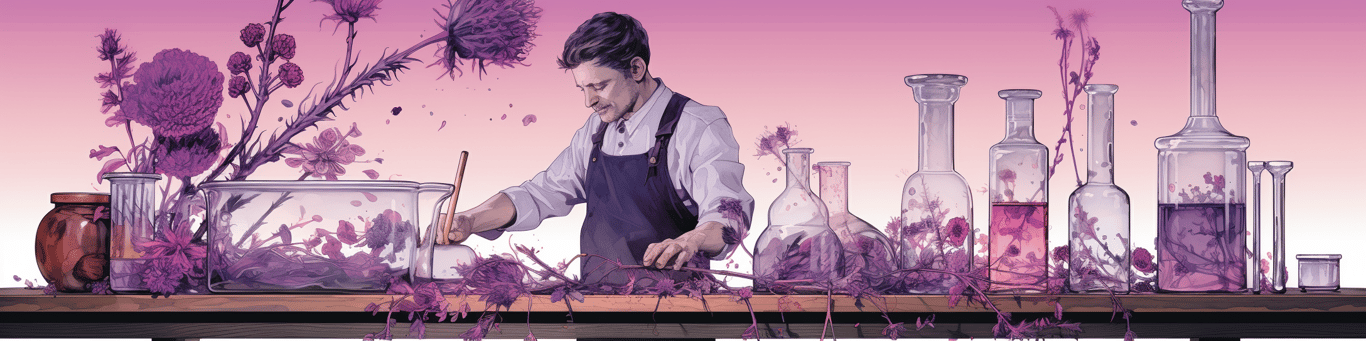 image of a doctor in a lab doing drug, clinical research