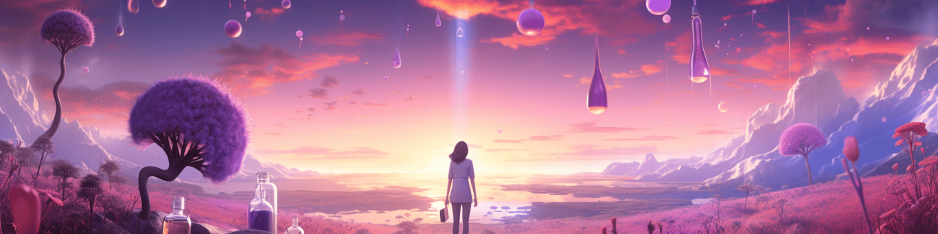 image of a doctor in a lab doing drug, clinical research