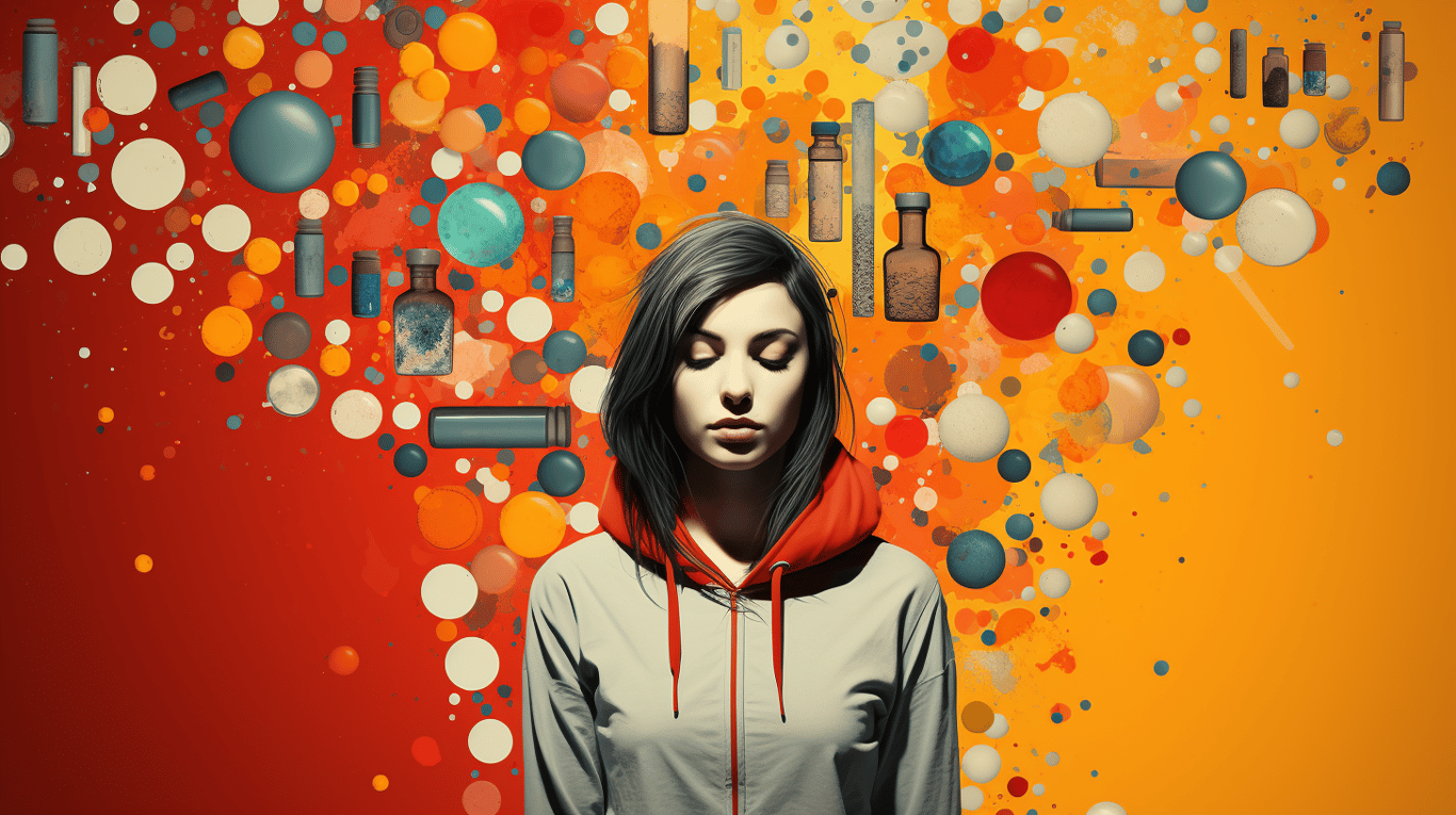 abstract image of a patient experiencing side effect